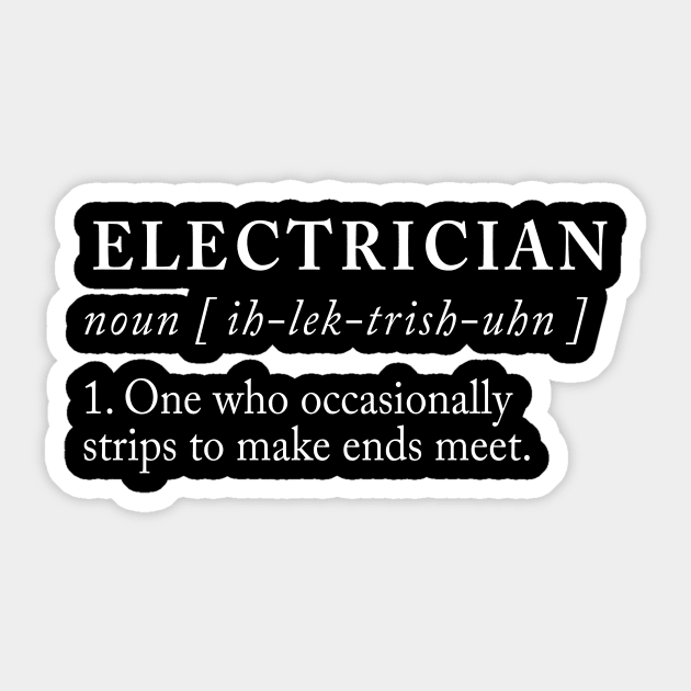 Electrician Definition Sticker by sunima